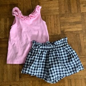 Tank top/shorts set for girls